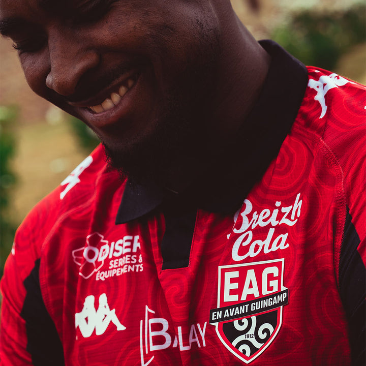 Maillot Meerolo Home EA Guingamp 26/27 Rouge Homme 5