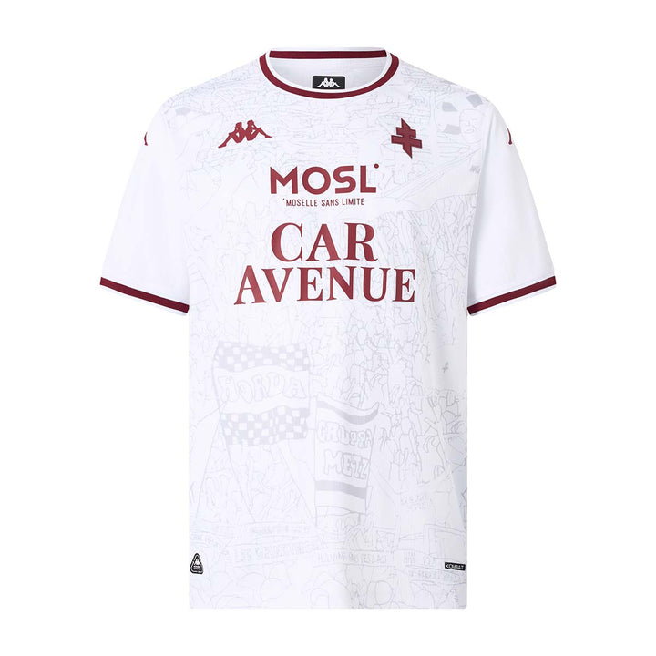 Maillot Kombat Away FC Metz 25/26 Blanc Enfant