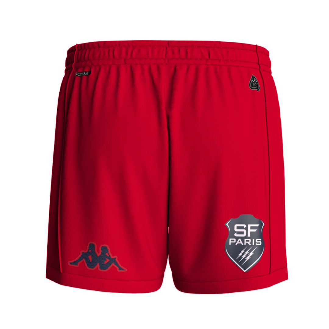 Short Kombat Ryder 2026 Stade Francais Paris 25/26 Rouge Homme main