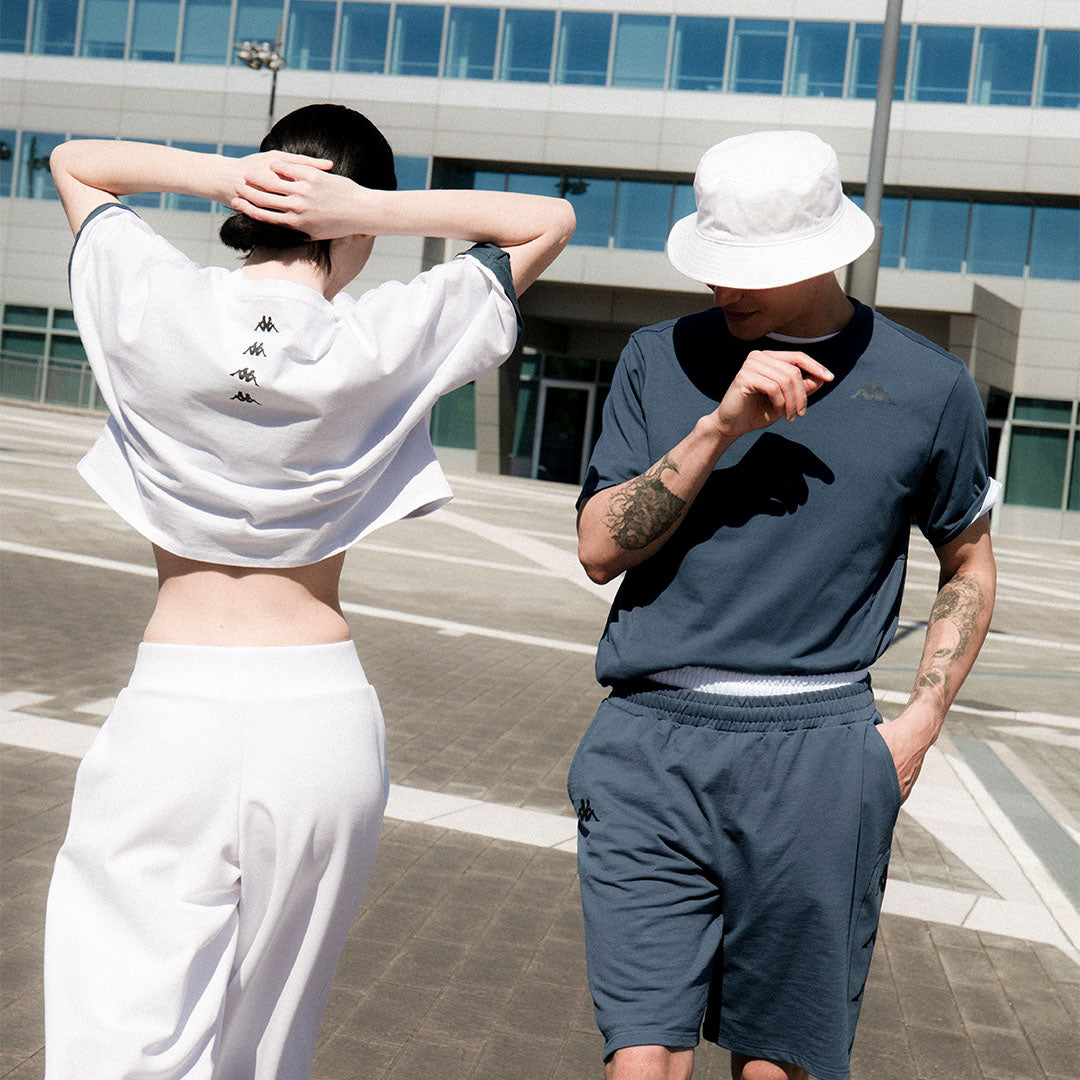 Pantalon Gefron Blanc Femme main