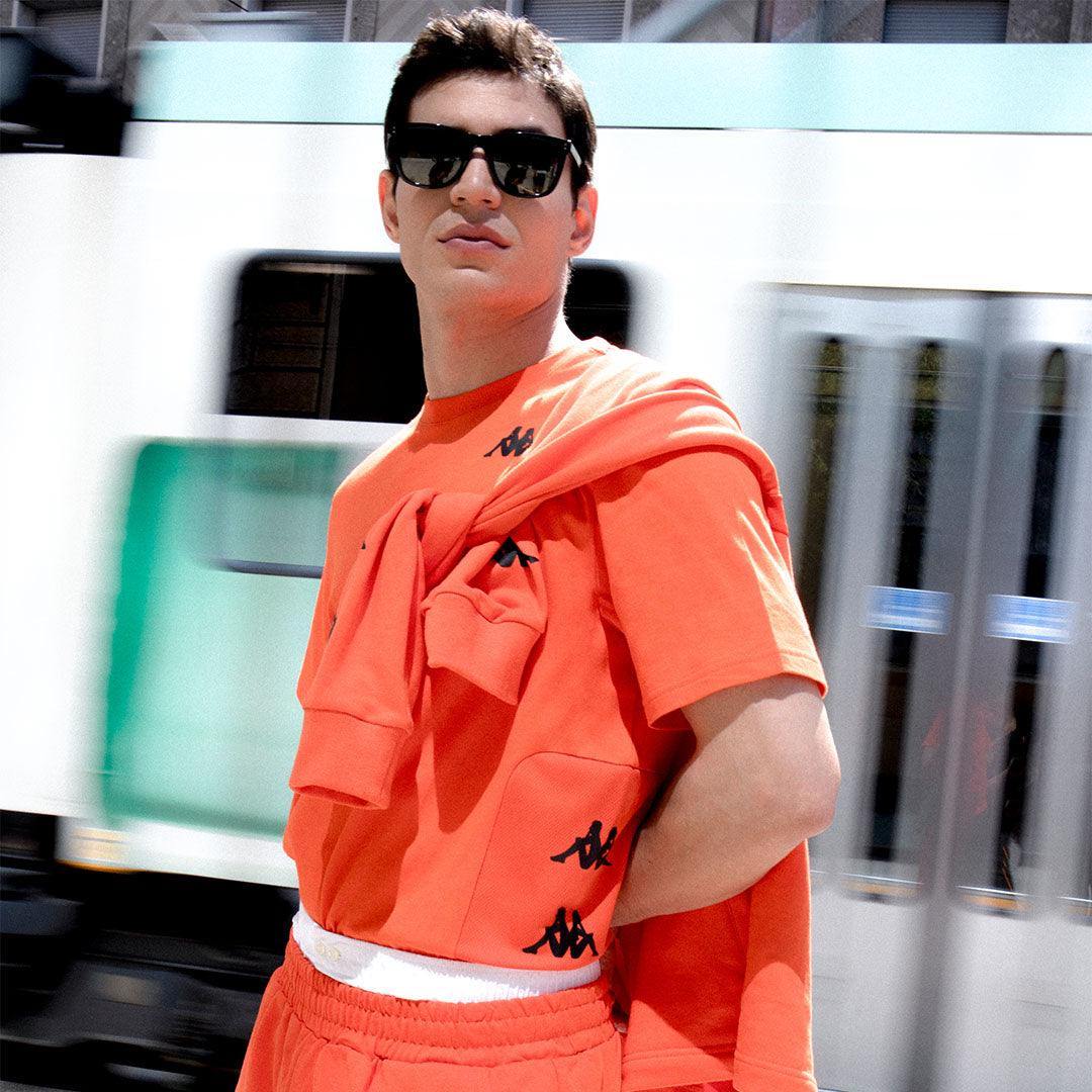 T-Shirt Irateko Orange Homme 00