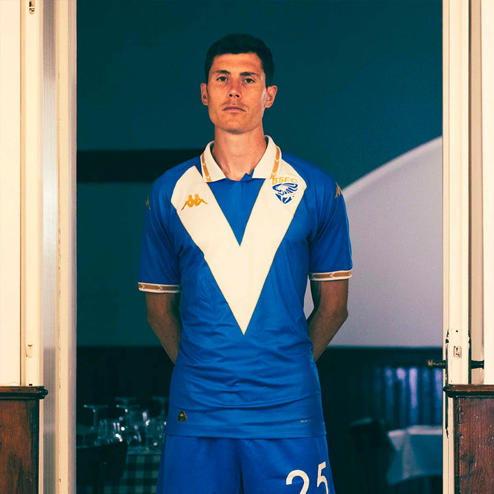 Maillot Kombat Pro Home Brescia 24/25 Bleu Homme