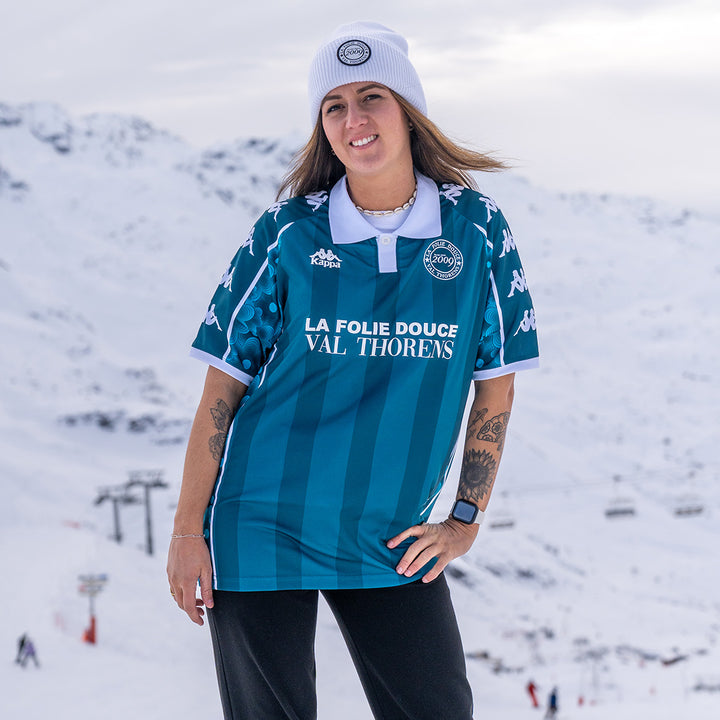 Maillot Claro Fleurs Folie Douce Val Thorens 2025 Vert Unisexe 2