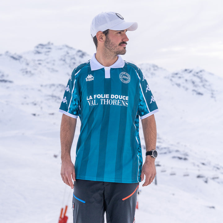 Maillot Claro Fleurs Folie Douce Val Thorens 2025 Vert Unisexe 1