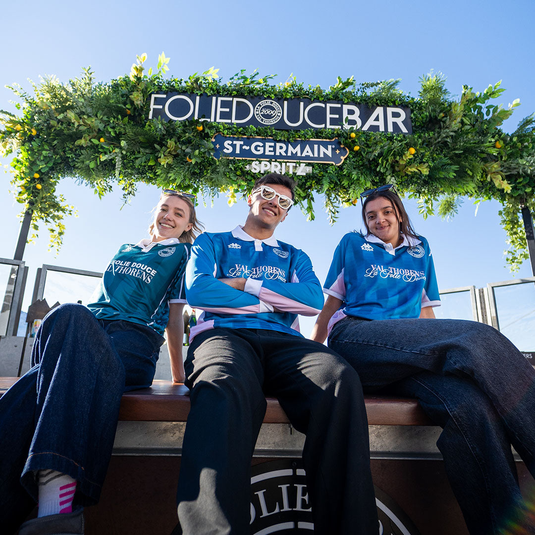 Maillot Claro Folie Douce Val Thorens 2025 Bleu Unisexe main