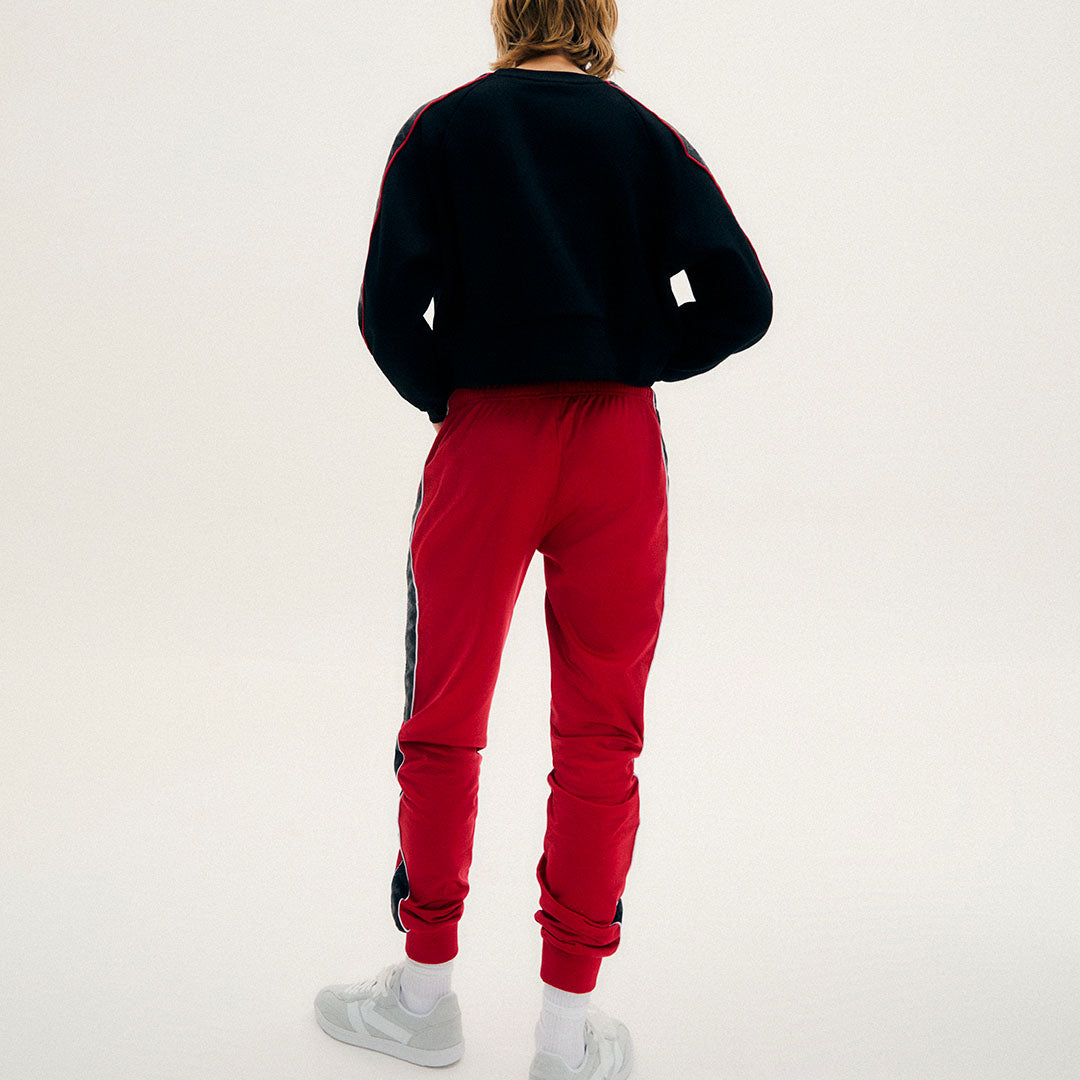 Pantalon 222 Banda Wrastoria Rouge Femme main