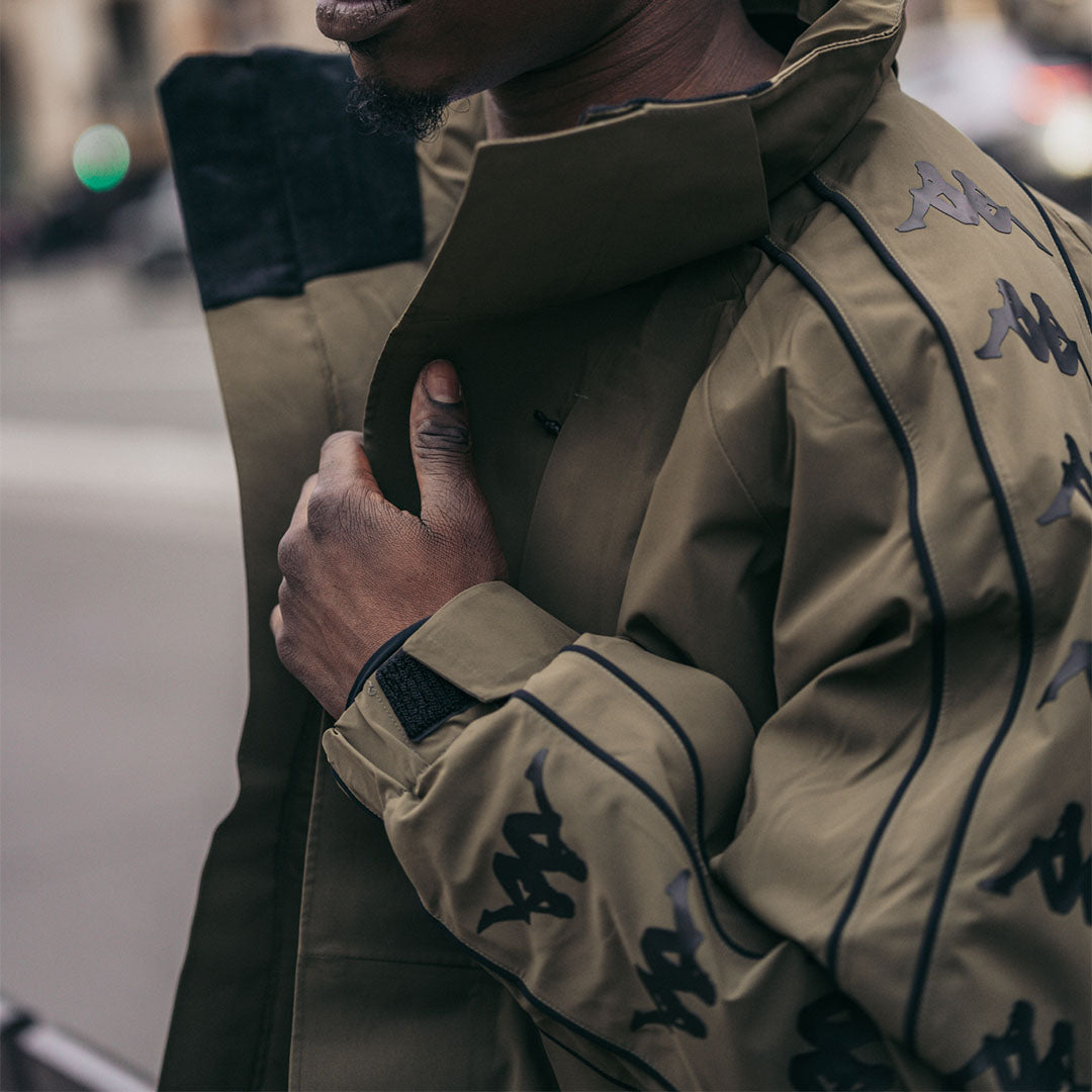 Manteau 6Cento 678H 222 Banda Vert Homme main