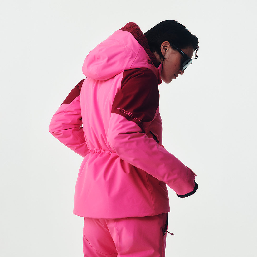 Manteau 6Cento 604C Fuchsia Femme main