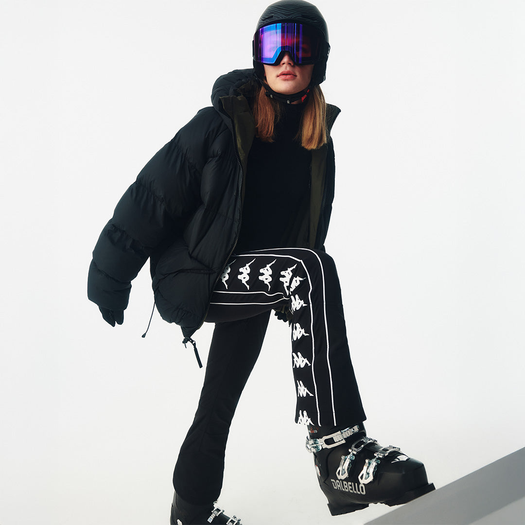 Pantalon 6Cento 685 222 Banda Noir Femme 00