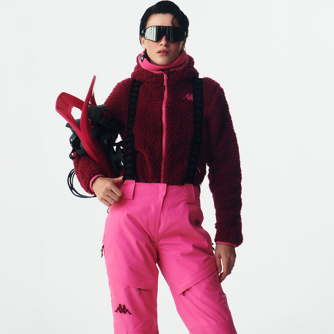 Veste 6Cento 645C Rouge Femme main