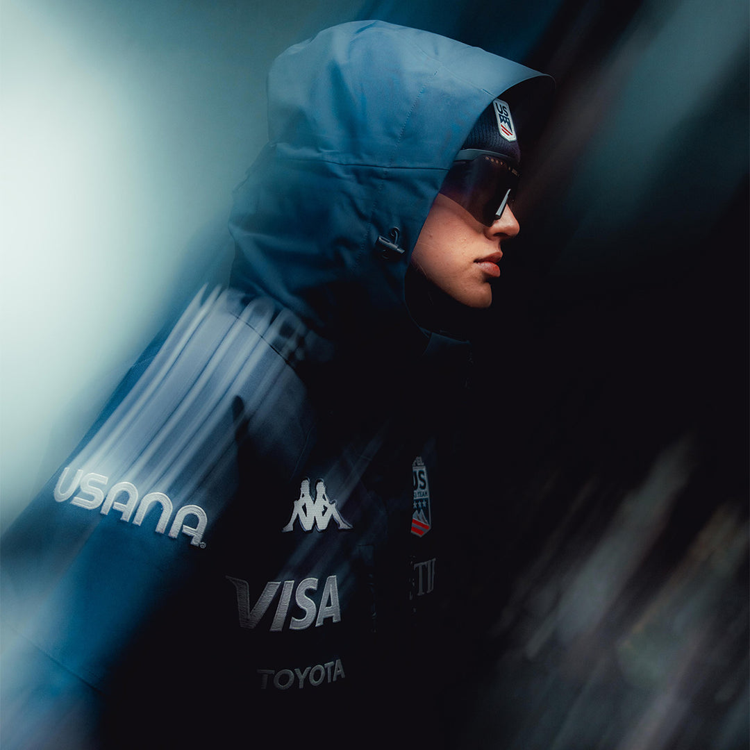 Manteau 6Cento 602C US Ski Team Bleu Homme main