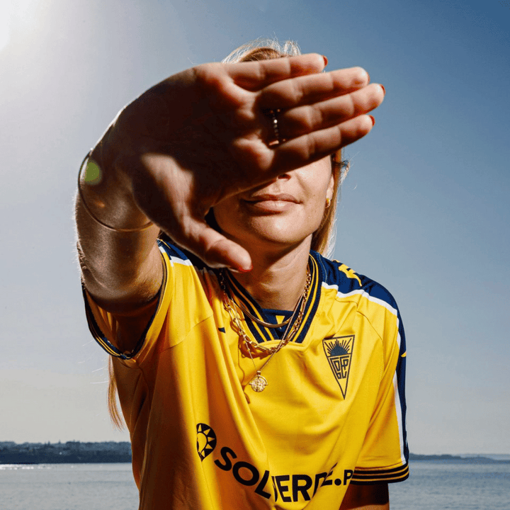 Maillot Extremadura Home Estoril Praia 24/25 Jaune Homme