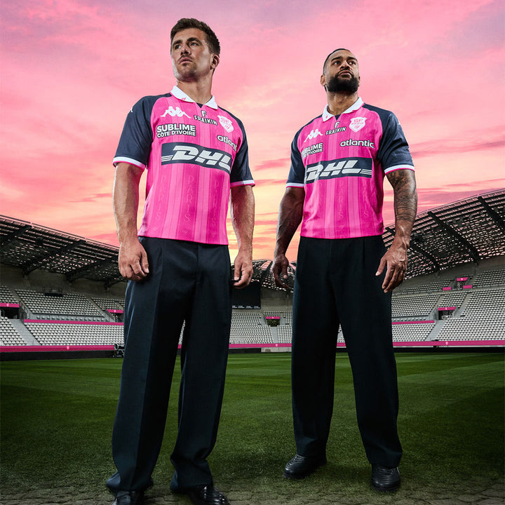 Maillot Kombat Pro Home Stade Français Paris 26/27 Rose Homme 4