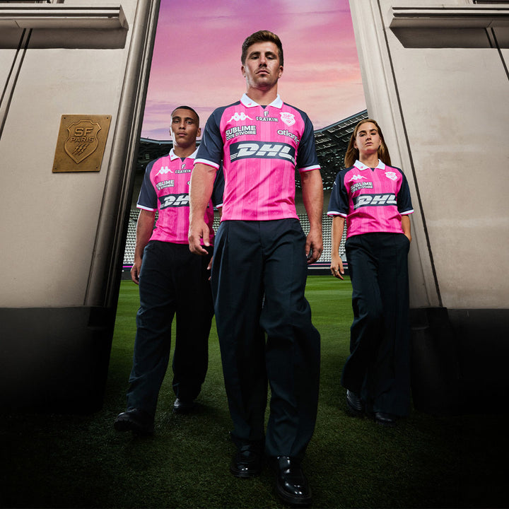 Maillot Kombat Pro Home Stade Français Paris 26/27 Rose Homme 5