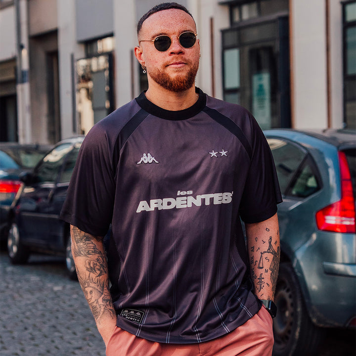Maillot Kai Les Ardentes X Kappa Noir Unisexe 3