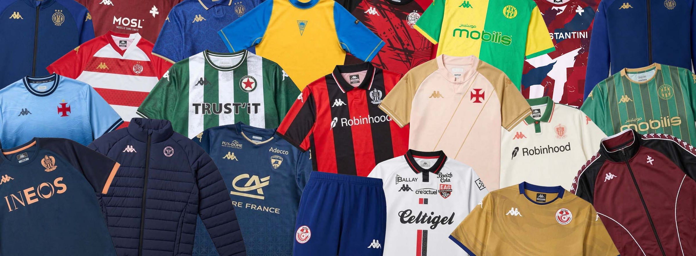 Kappa: Printemps des clubs Tes produits préférés jusqu'à -50%