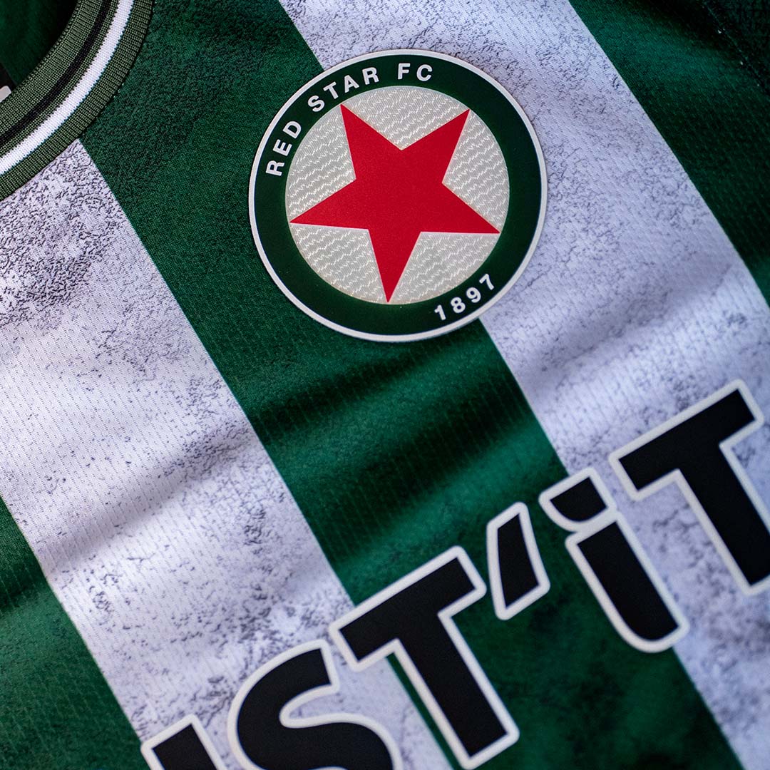 Maillot Kombat Béton Rayé Red Star 25/26 Vert Homme