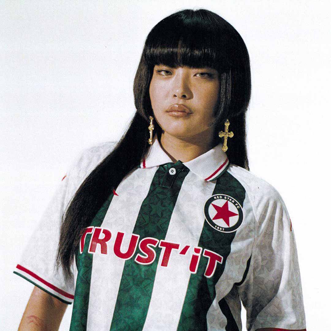 Maillot Heritage Kombat Le Rayé Red Star FC 24/25 Blanc Homme