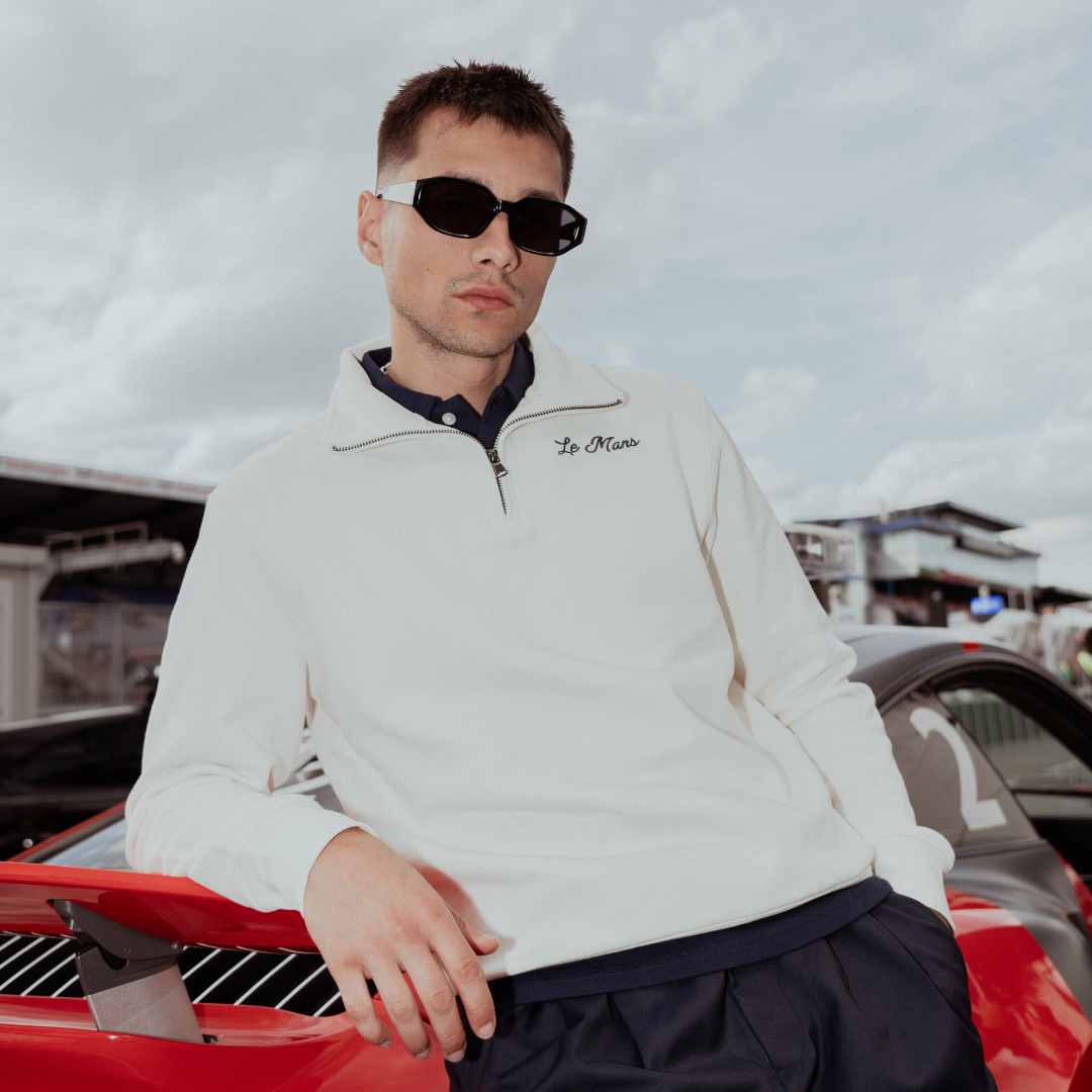 Sweatshirt Mosso 24H Le Mans 2026 Beige Homme main