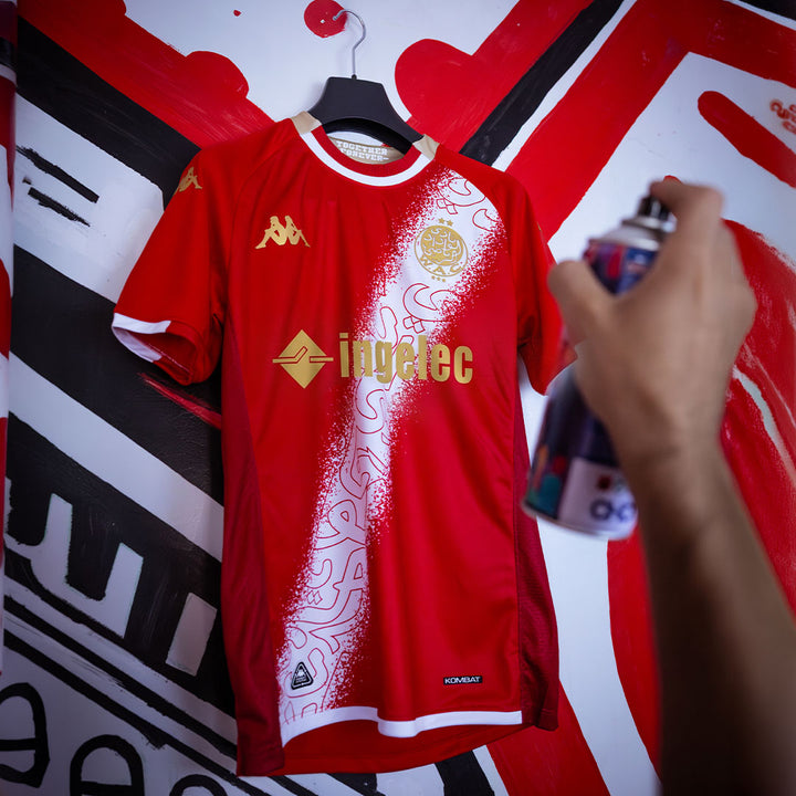 Maillot Kombat Away Ziyech Wydad AC 25/26 Rouge Homme 2