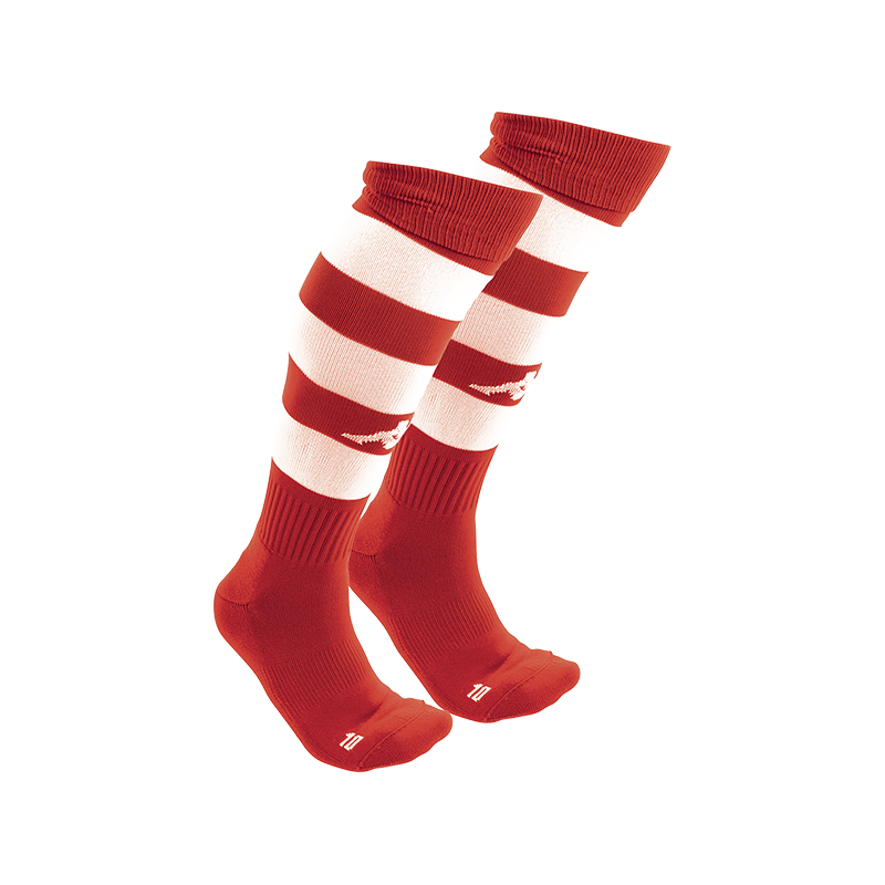 Chaussettes Football Lipeno Rouge Unisexe - Image 2