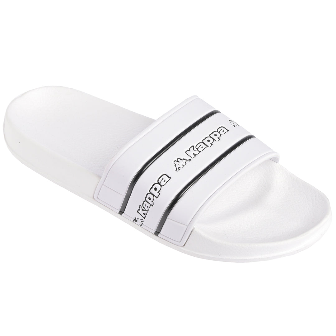 Tongs Matese Logo blanc unisexe - Image 1