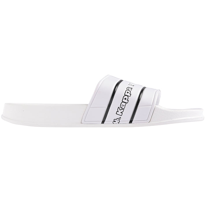 Tongs Matese Logo blanc unisexe - Image 2