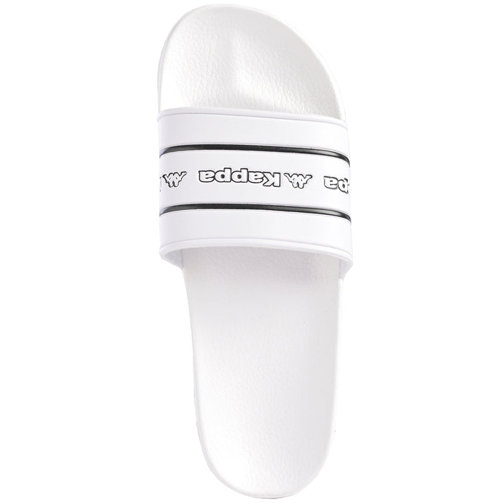 Tongs Matese Logo blanc unisexe - Image 3