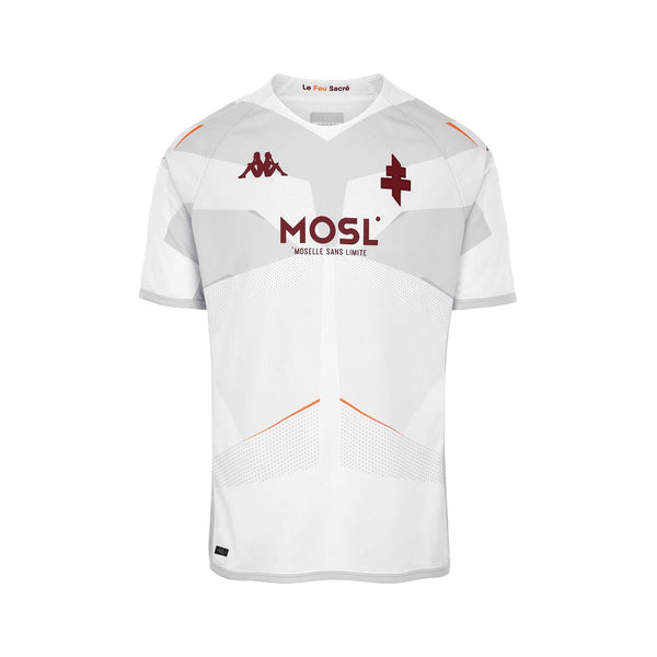 Maillot Kombat Away FC Metz 22 23 Blanc Enfant Kappa France