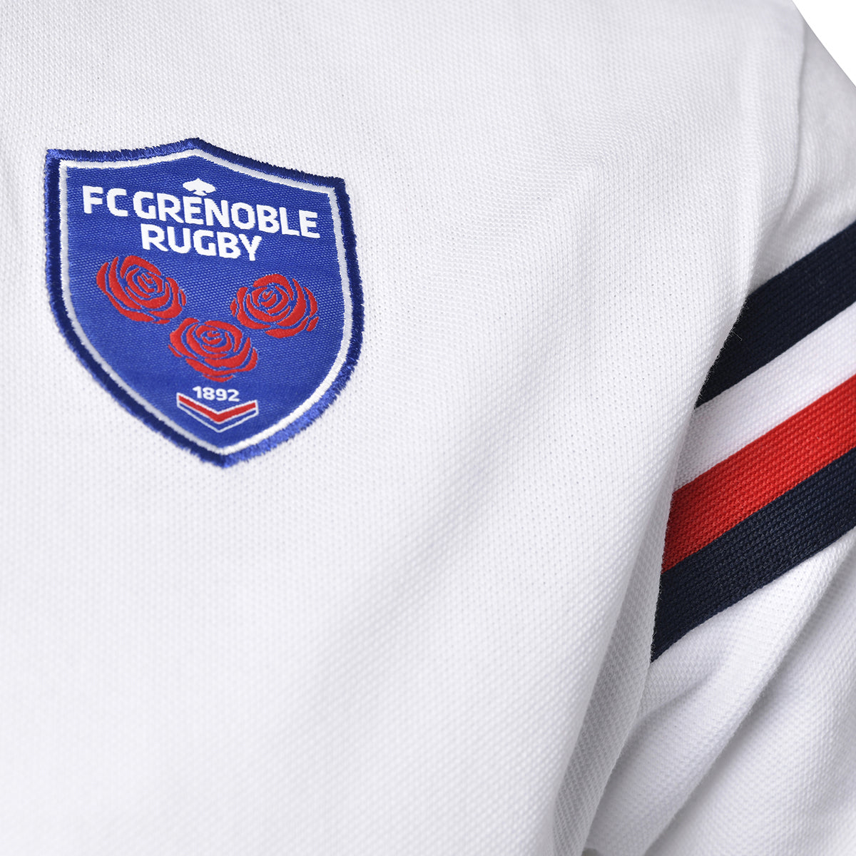 T-shirt Fiori FC Grenoble Rugby Blanc homme - image 3