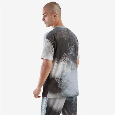 T-shirt unisexe Fapo Print Authentic Bleu