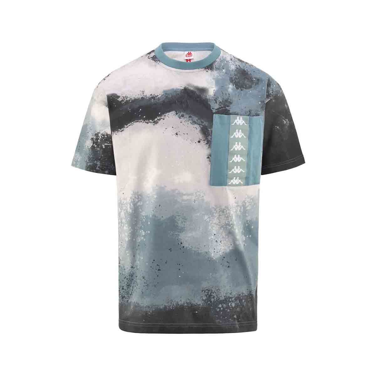 T-shirt unisexe Fapo Print Authentic Bleu