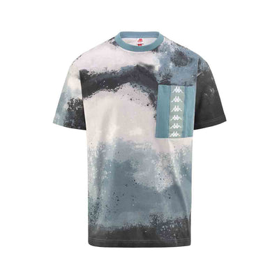 T-shirt unisexe Fapo Print Authentic Bleu