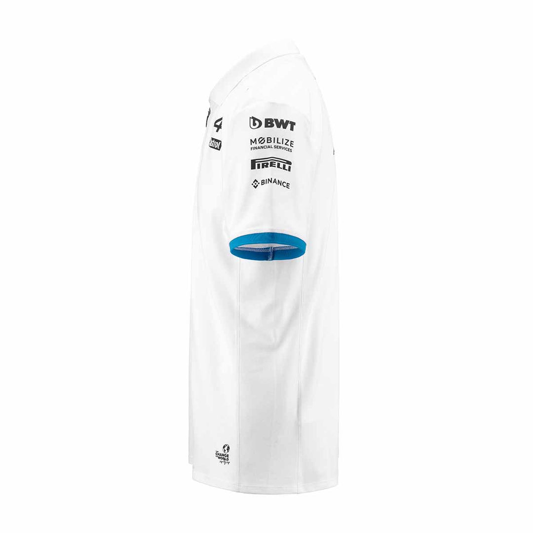Polo Acrem BWT Alpine F1 Team 2023 Homme Blanc