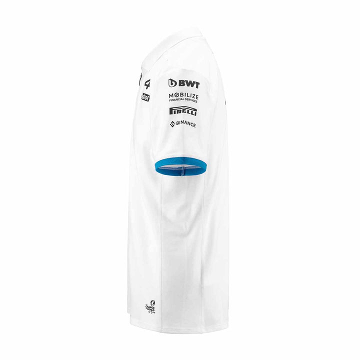 Polo Acrem BWT Alpine F1 Team 2023 Homme Blanc