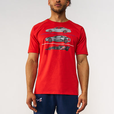 T-Shirt Argla BWT Alpine F1 Team 2023 Homme Rouge