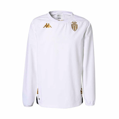 Sweatshirt Arainos Pro Europe AS Monaco 22/23 Blanc Homme