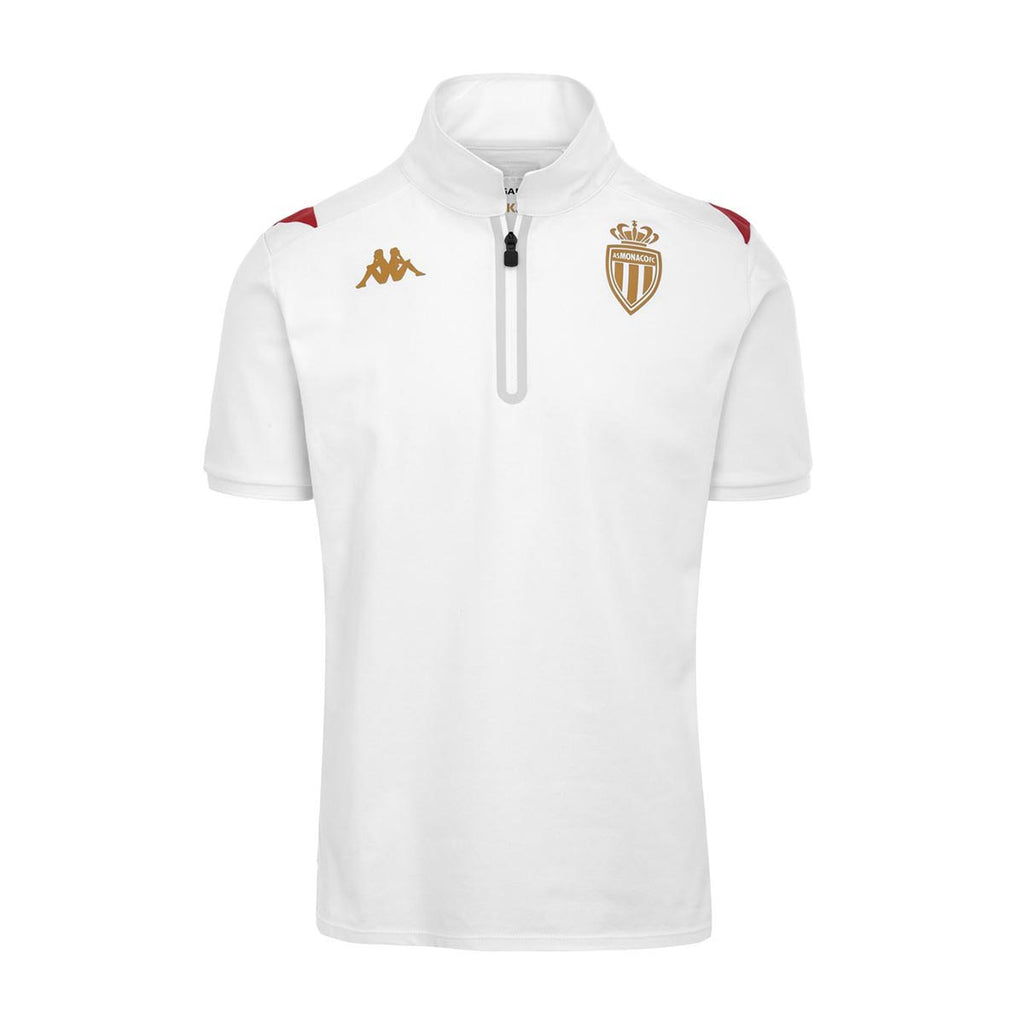 Polo Asham AS Monaco Blanc Homme Kappa France