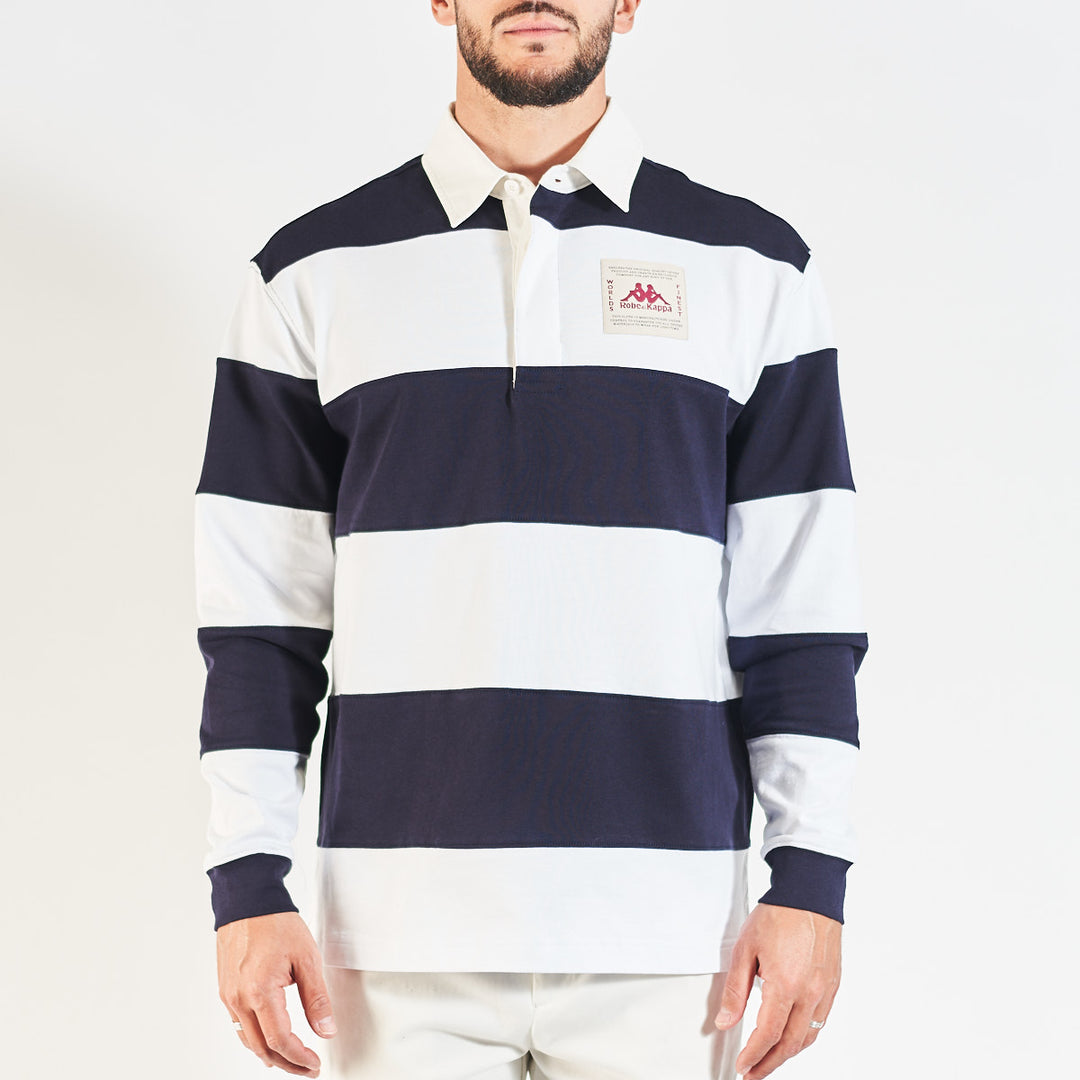 Polo Halyf Robe di Kappa blanc unisexe - Image 1