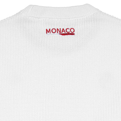Pull Verl Robe Di Kappa - As Monaco 2022 blanc homme - Image 3