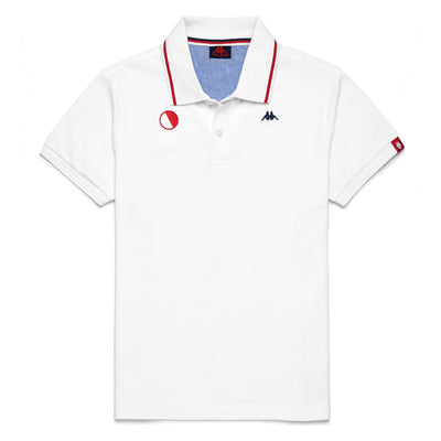 Polo Len Robe Di Kappa - As Monaco 2022 blanc homme - Image 1