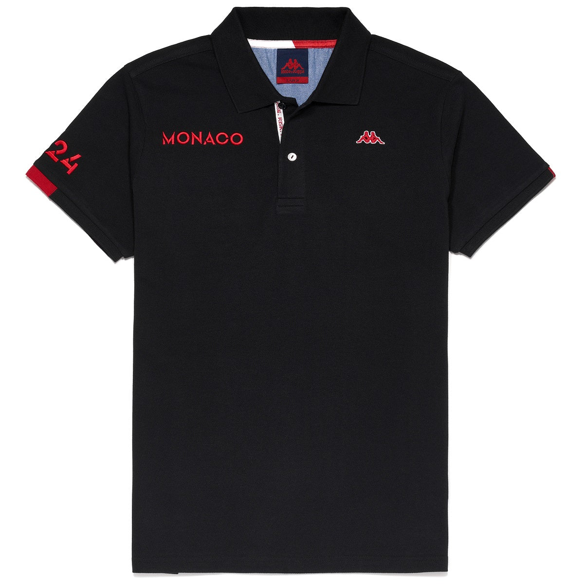 Polo homme Herve Robe di Kappa As Monaco 2023 Noir