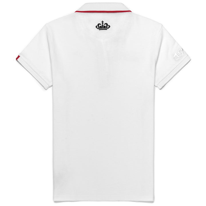 Polo femme Lou Robe di Kappa - As Monaco 2023 Blanc